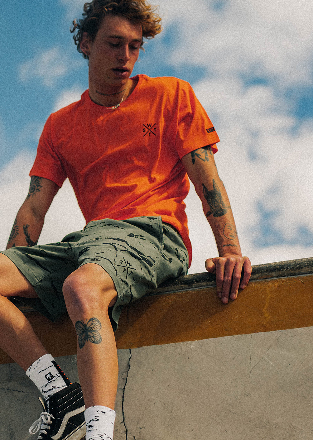 T-shirt Watts01 - Orange Fluo