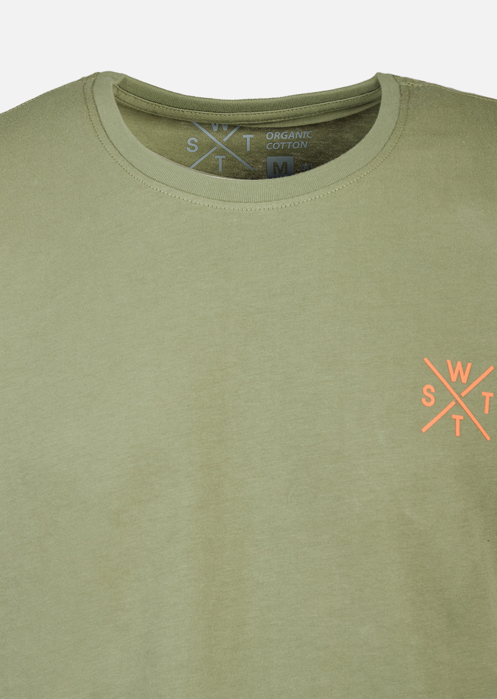 T-shirt Watts01 - Olive / Orange