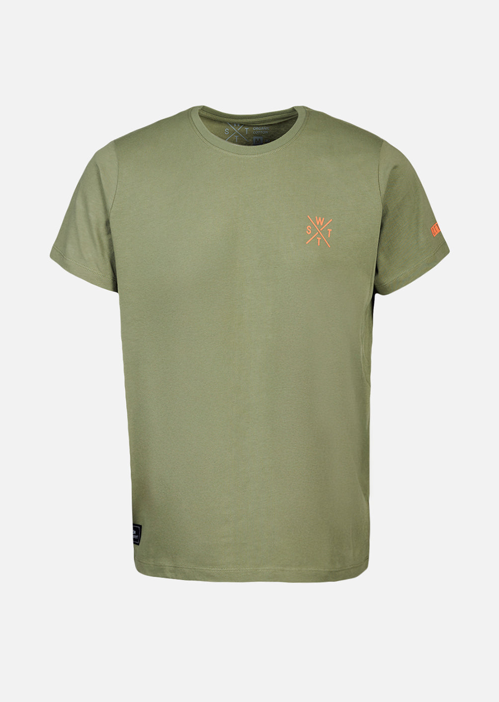 T-shirt Watts01 - Olive / Orange