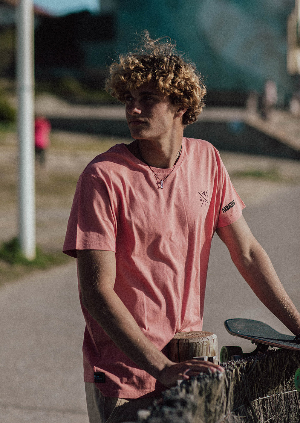 Watts01 T-Shirt - Terrakotta
