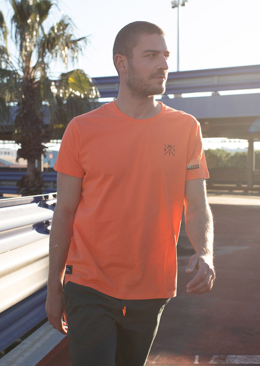 T-shirt Watts01 - Orange Fluo