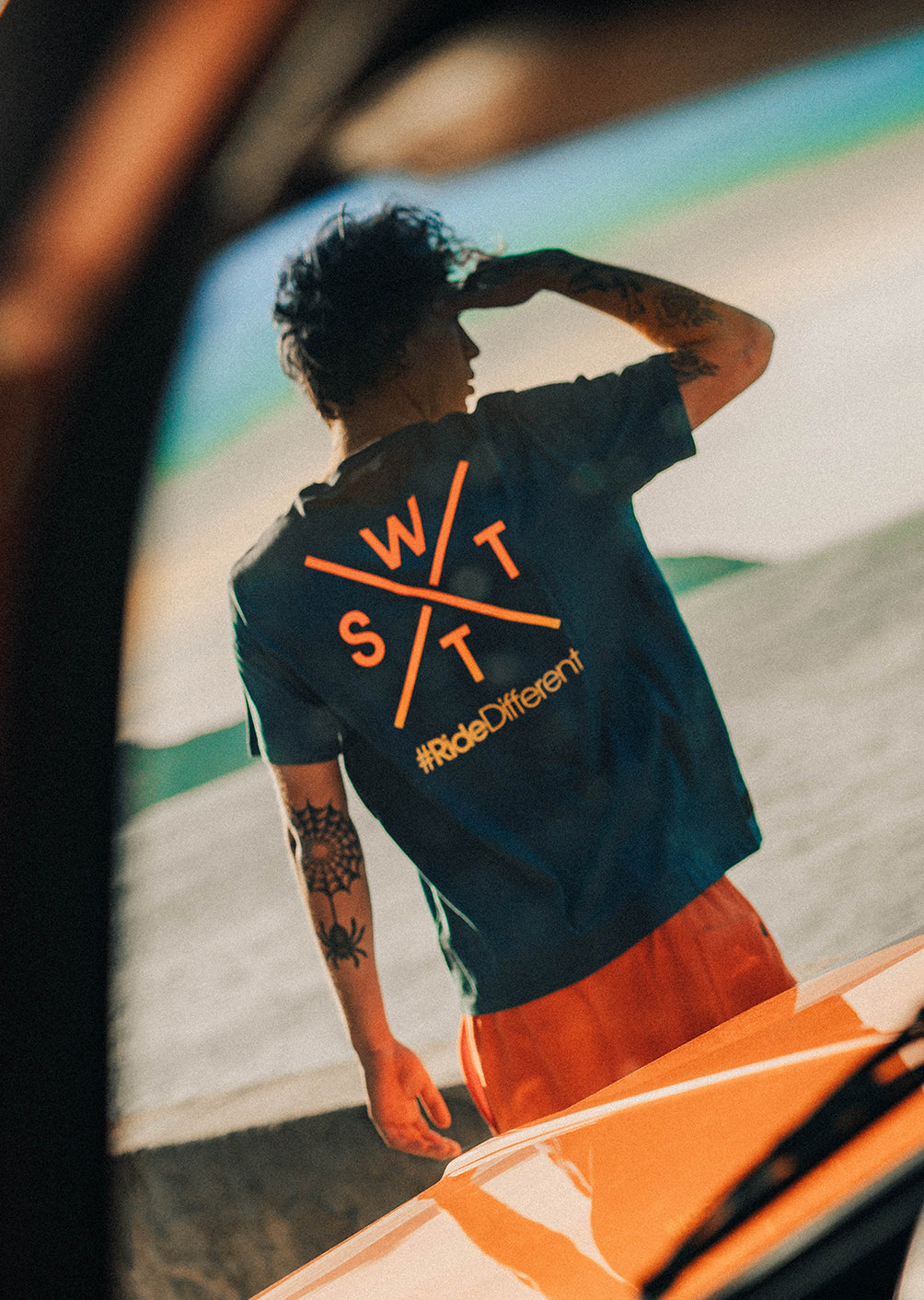 T-shirt Wattsadn - Vintage Navy