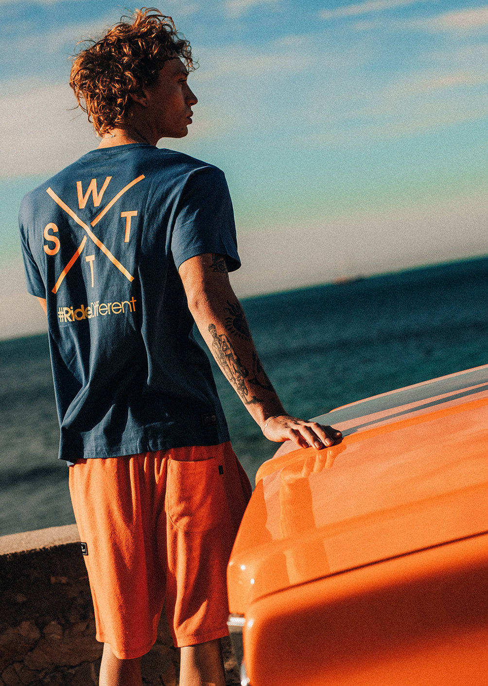 T-shirt Wattsadn - Vintage Navy