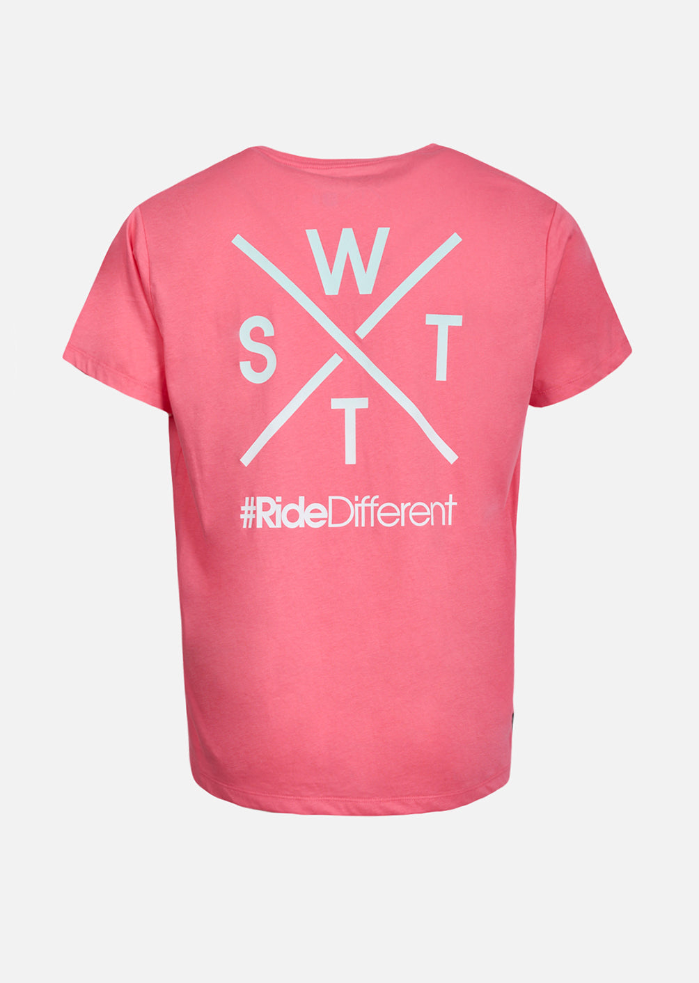T-Shirt Wattsadn - Fluo Pink / Ice Blue