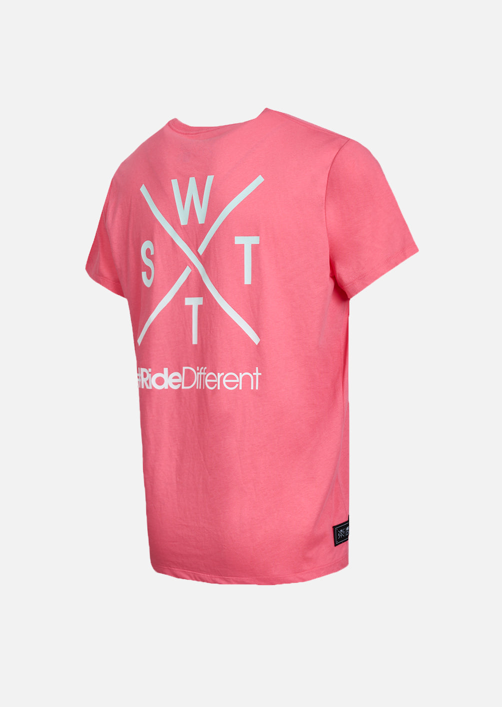 T-Shirt Wattsadn - Fluo Pink / Ice Blue