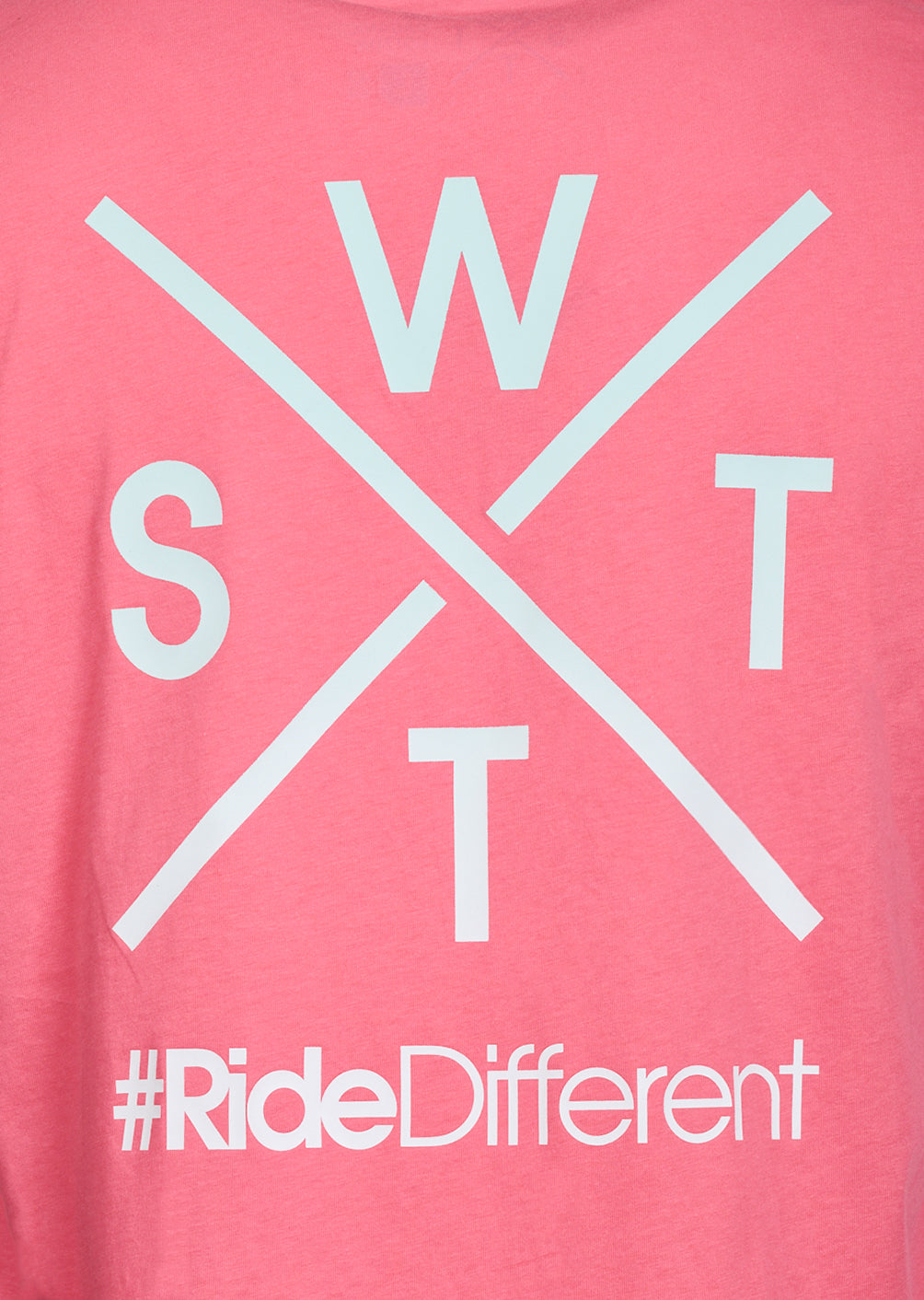T-Shirt Wattsadn - Fluo Pink / Ice Blue