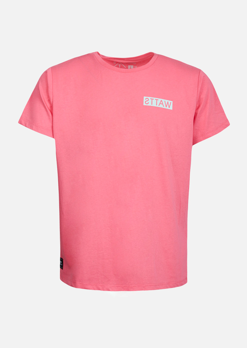 T-Shirt Wattsadn - Fluo Pink / Ice Blue