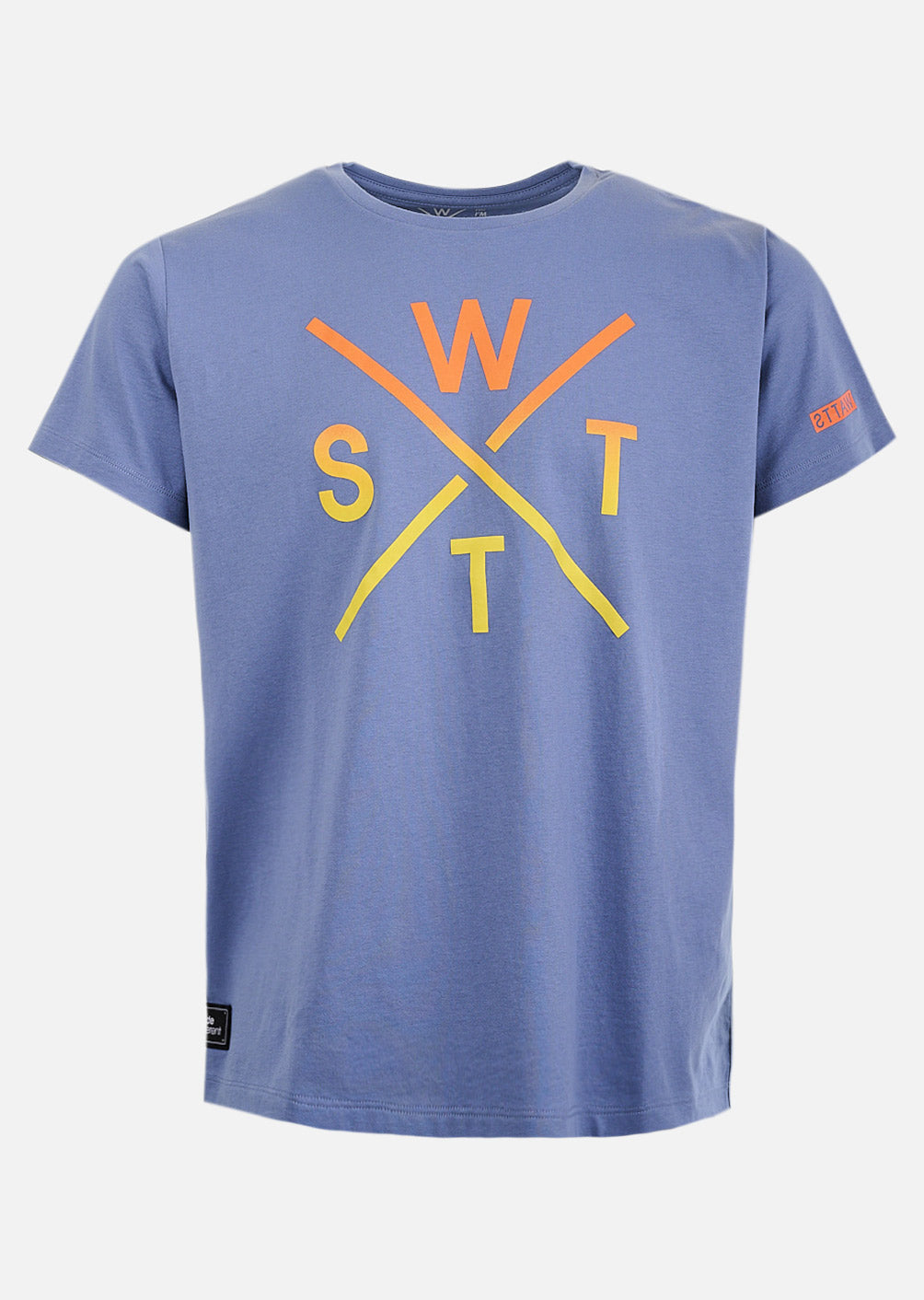 Watts03 T-Shirt - Blue Grey