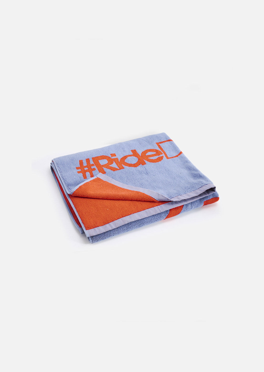 Serviette de bain Wipe - Bleu Gris et Orange Fluo