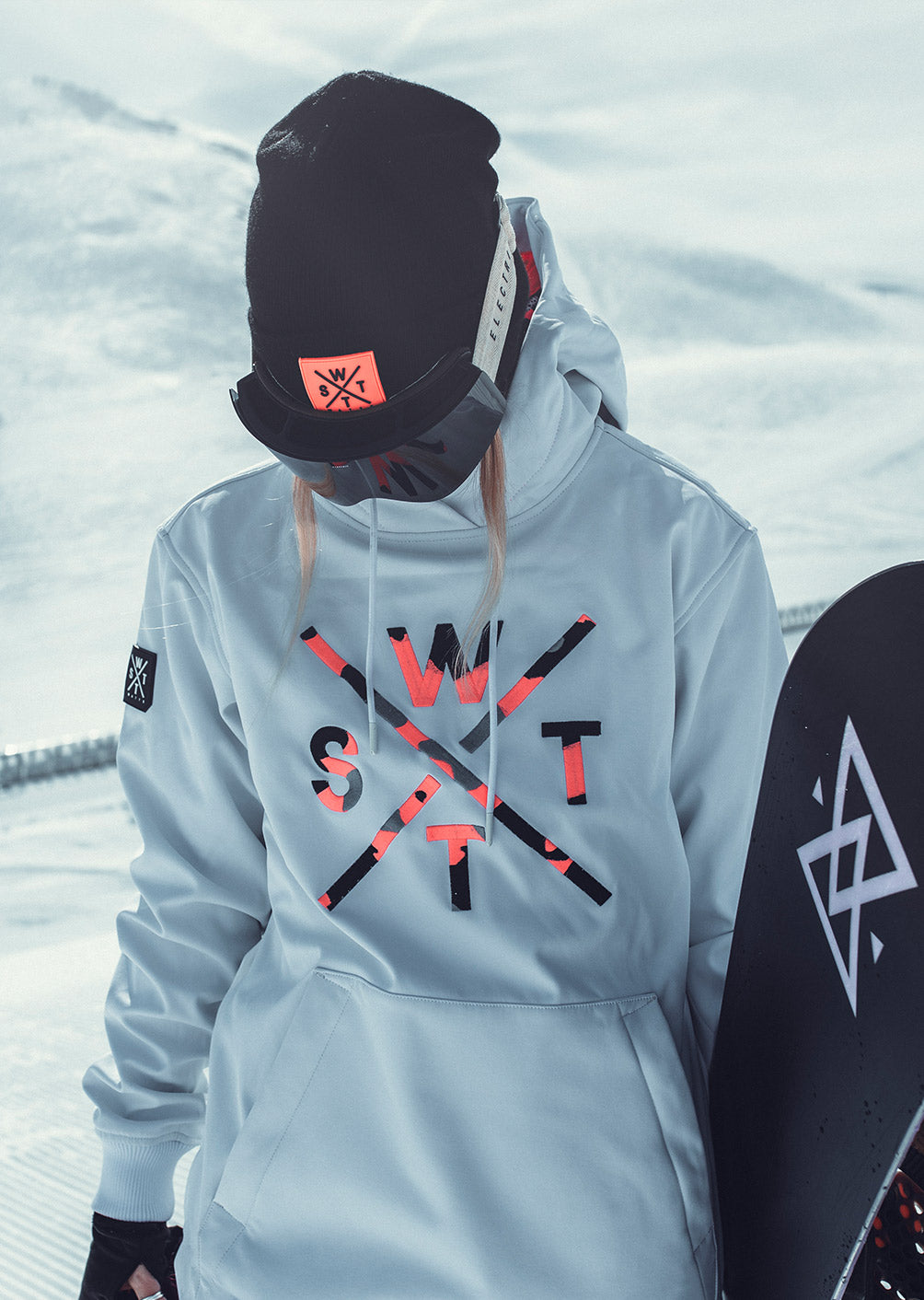 Softshell X-Orbital - White / Neon Pink