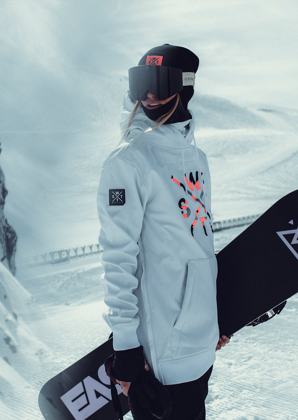 Softshell X-Orbital - White / Neon Pink