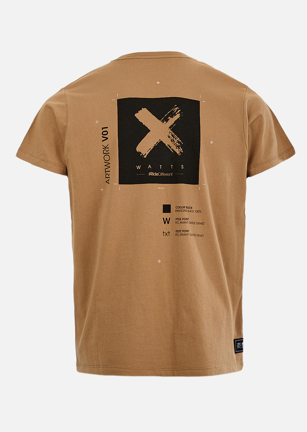 T-shirt X-Pantone - Marron Tabac