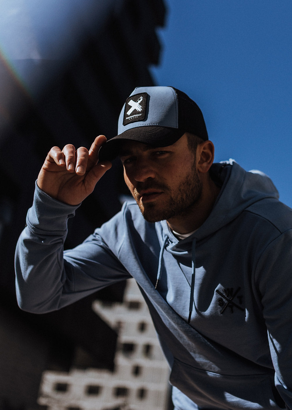 X-Tribe Cap - Blau Grau
