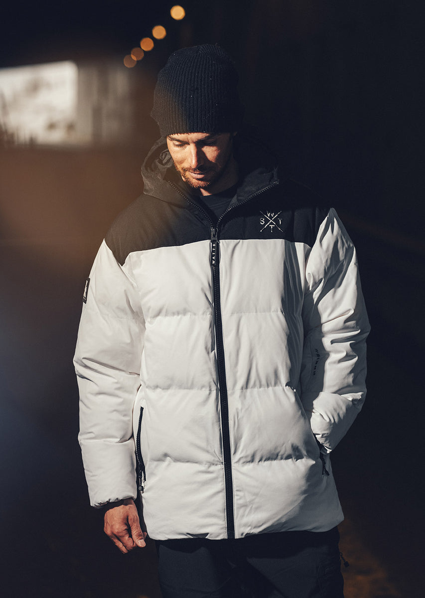X-Back technical down jacket - Black & White | WATTS – Watts-team