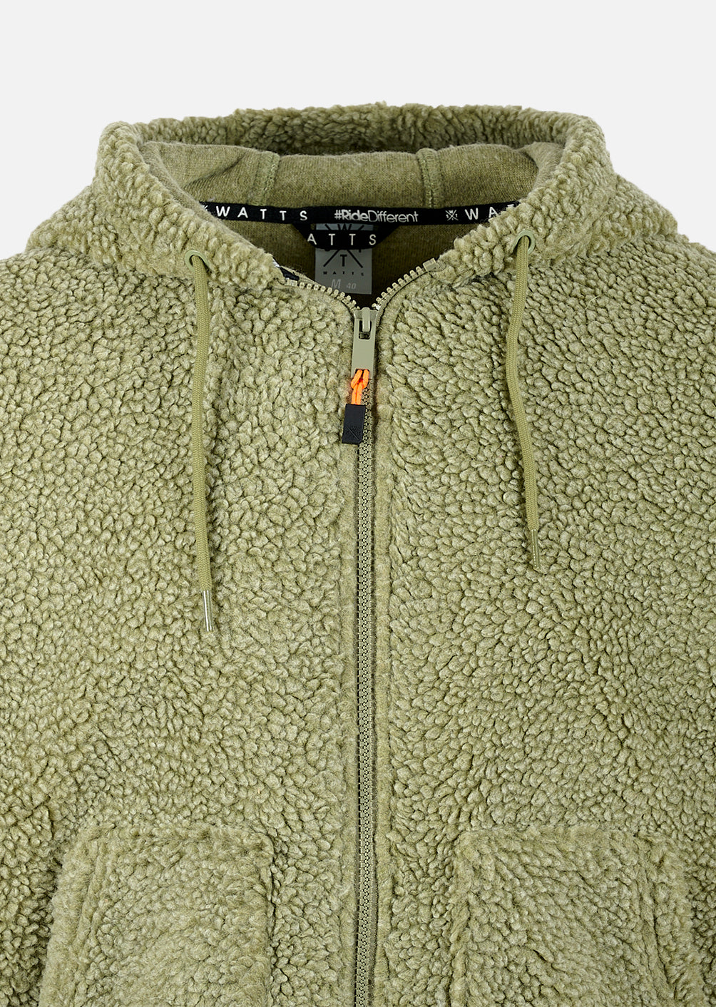 X-Block Kapuzen-Fleecejacke – Oliv