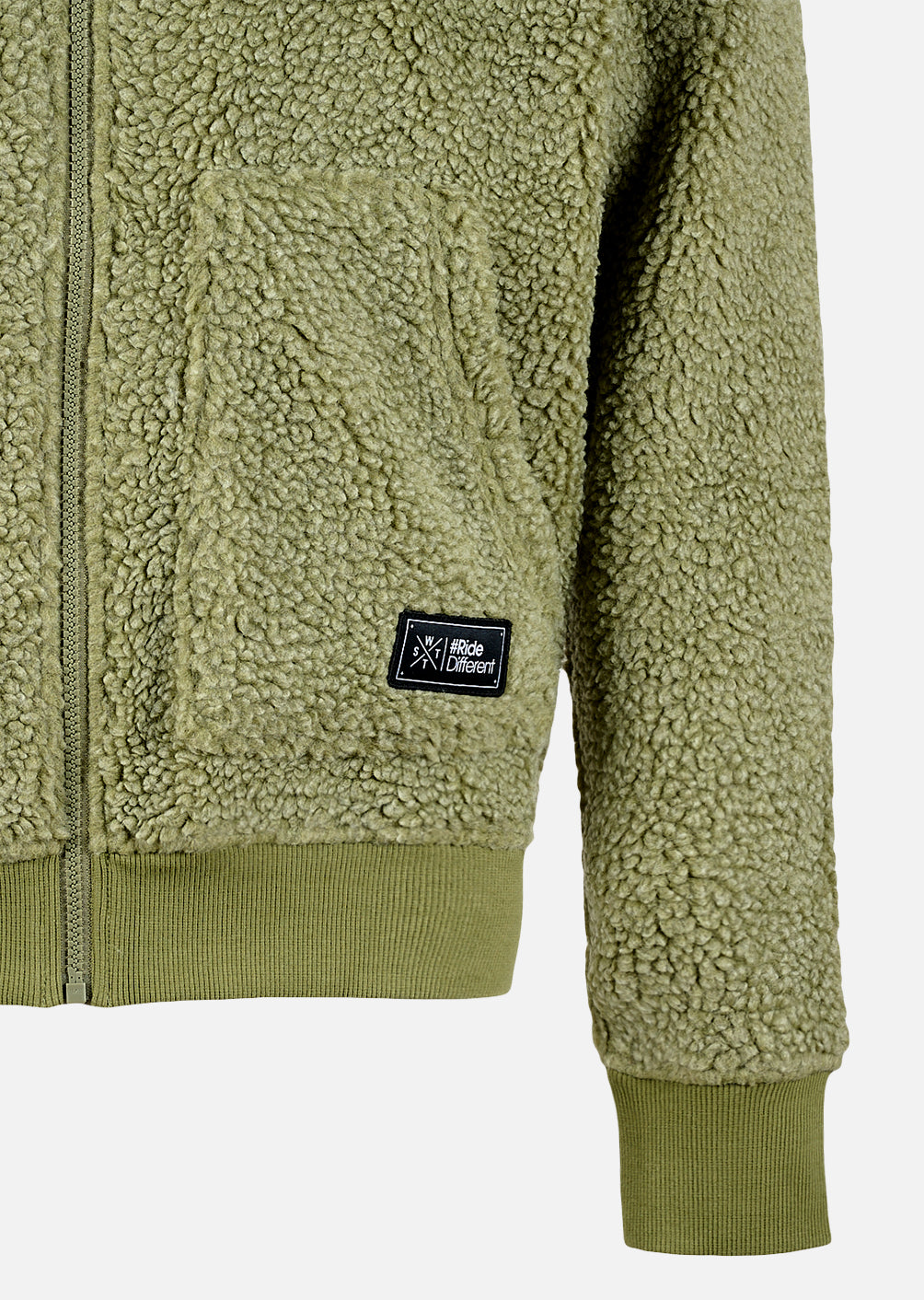 X-Block Kapuzen-Fleecejacke – Oliv