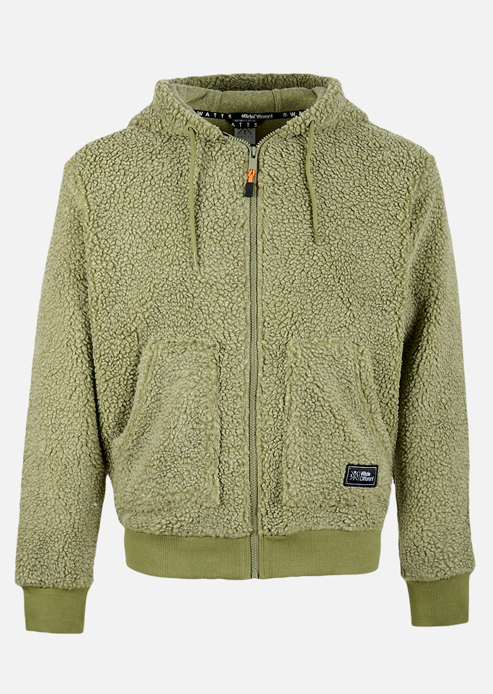 X-Block Kapuzen-Fleecejacke – Oliv