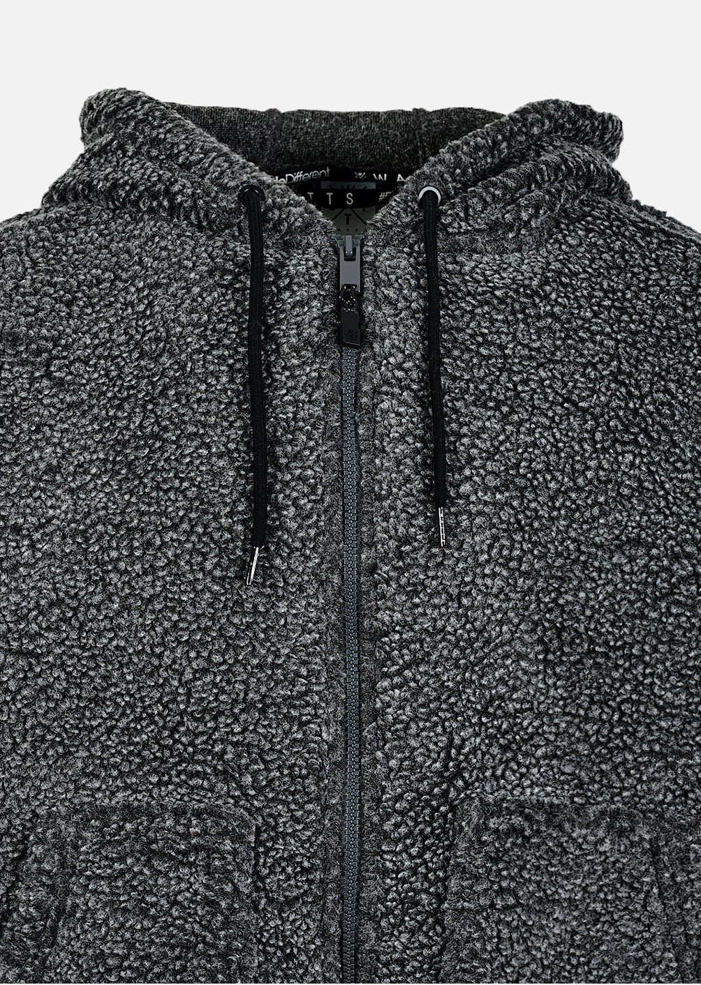 X-Block Kapuzen-Fleece – Schwarz