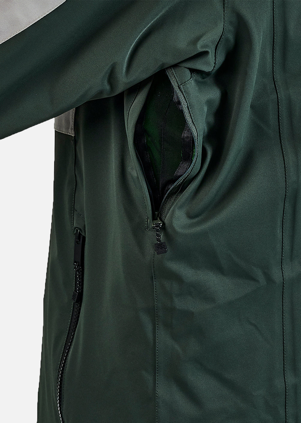 X-Blow Ski Jacket - Tie Dye Grey and Fluorescent Green