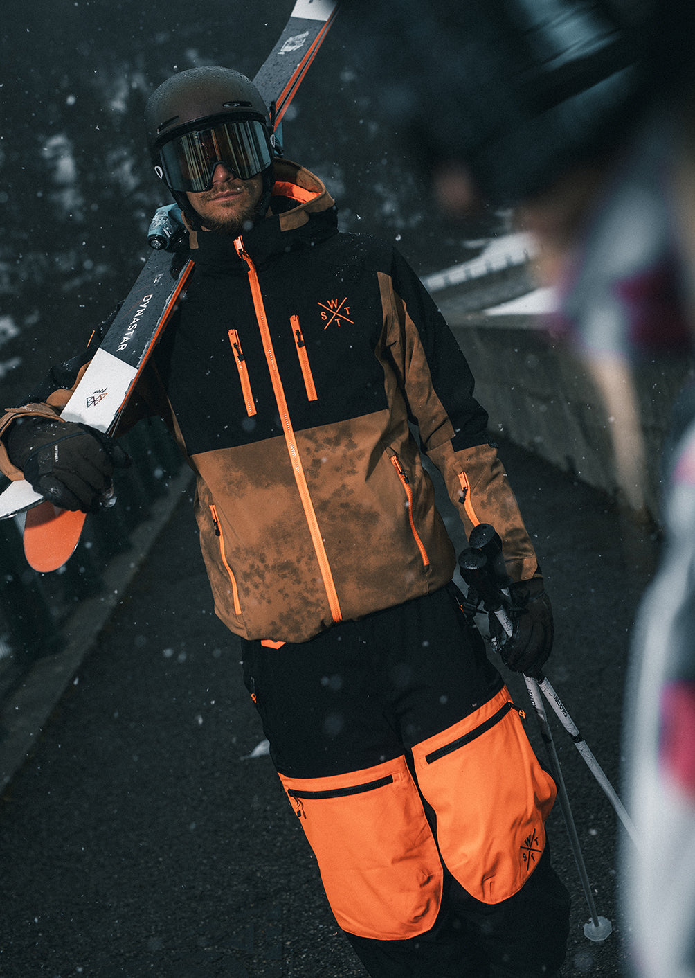 Veste de ski X-Blow - Acid Wash Brown