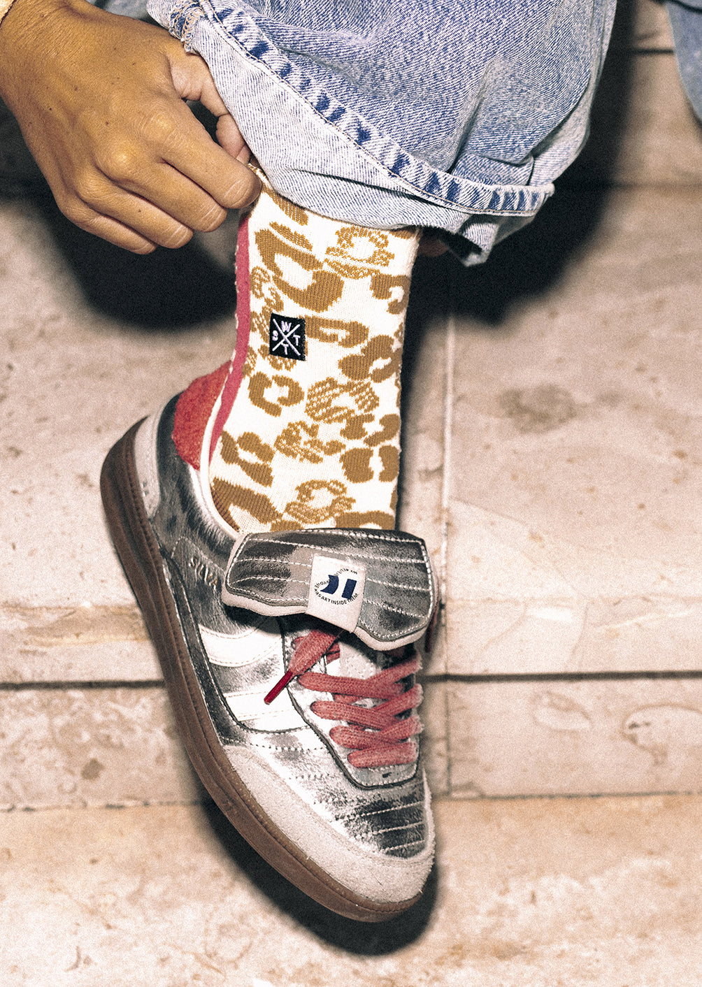 Chaussettes Xbowle - New Leopard Brown