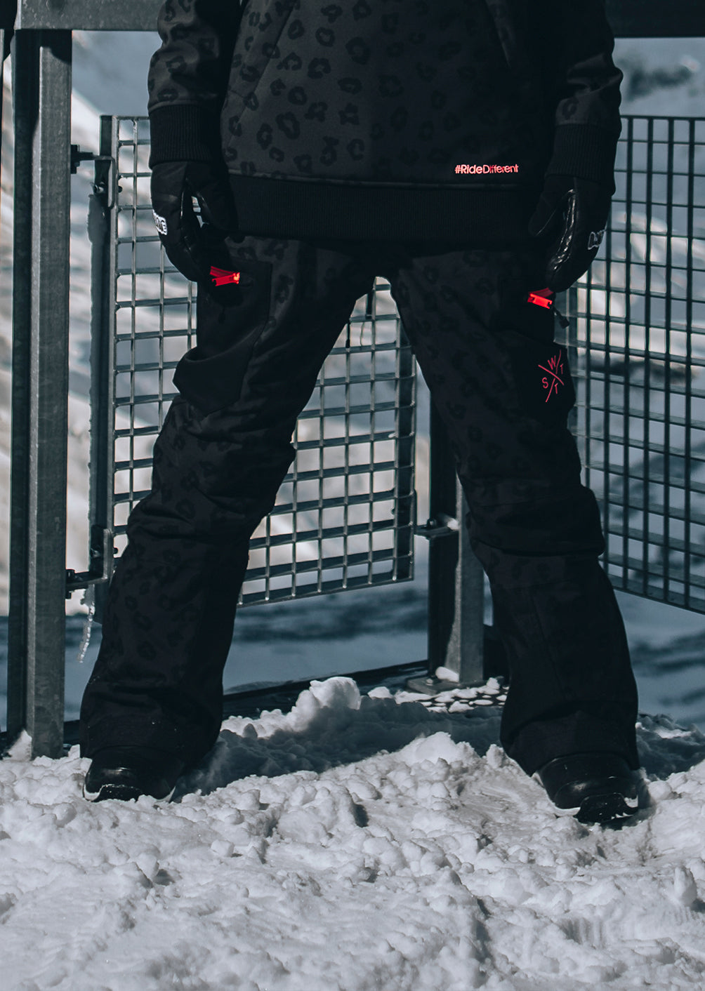 Pantalon de ski X-Elipse - Imprimé Léopard Noir