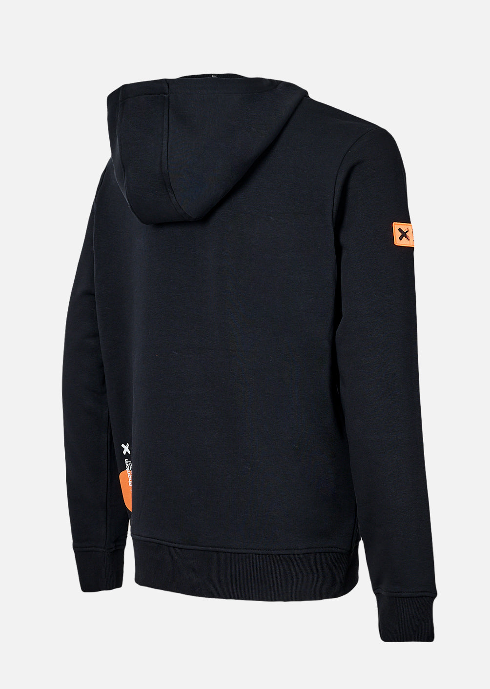X-Falcons Hoodie - Black and Neon Orange