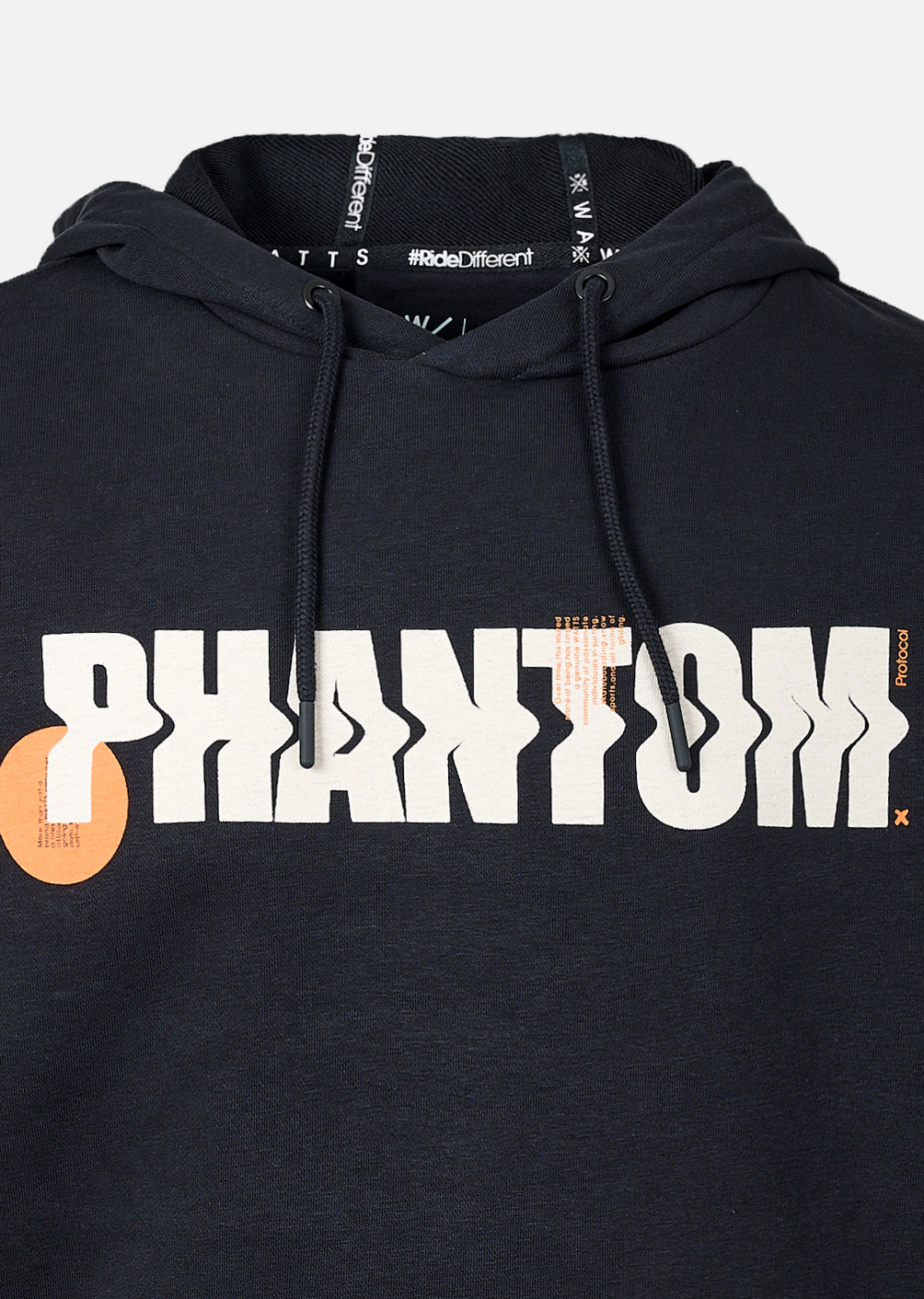 X-Falcons Hoodie - Black and Neon Orange