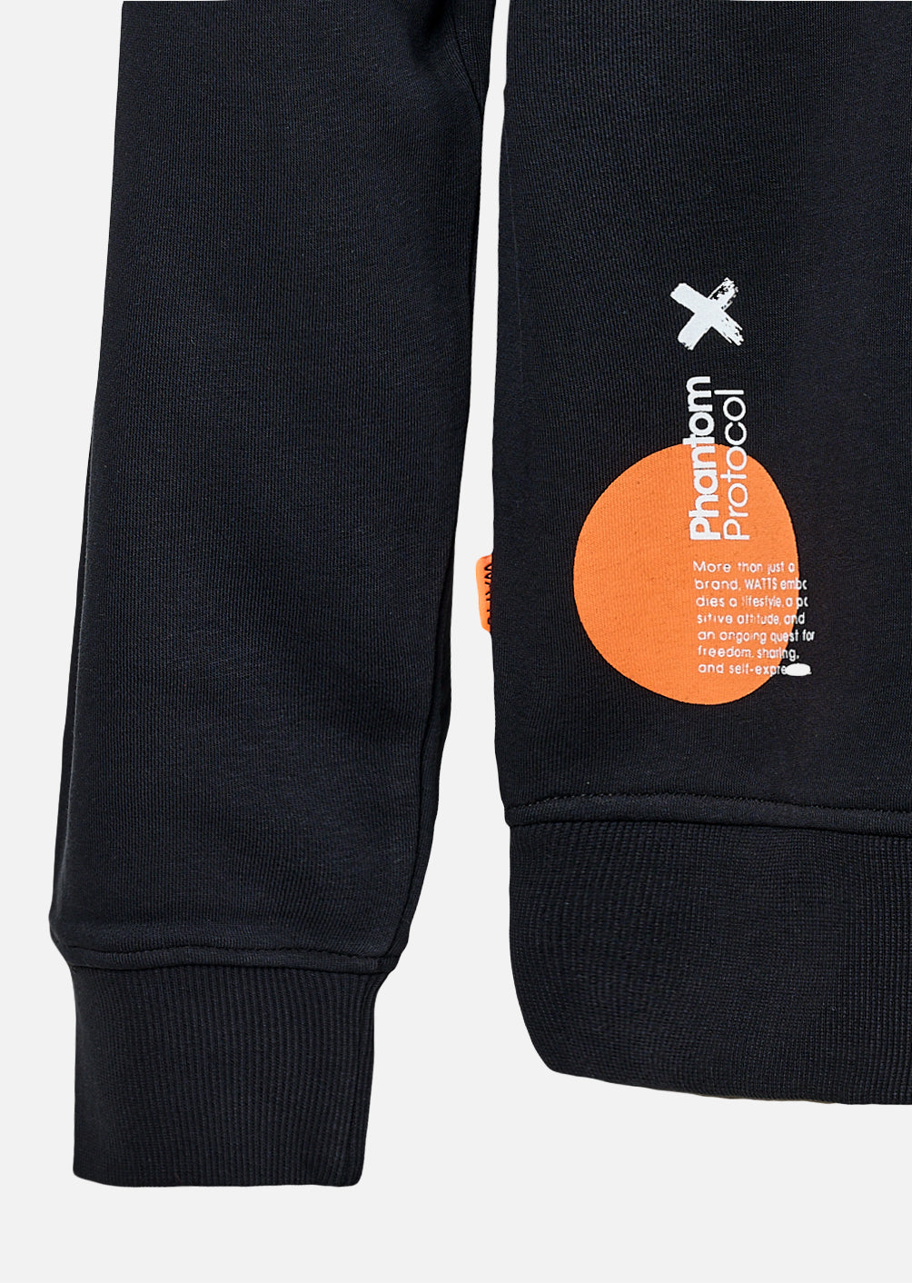 X-Falcons Hoodie - Black and Neon Orange
