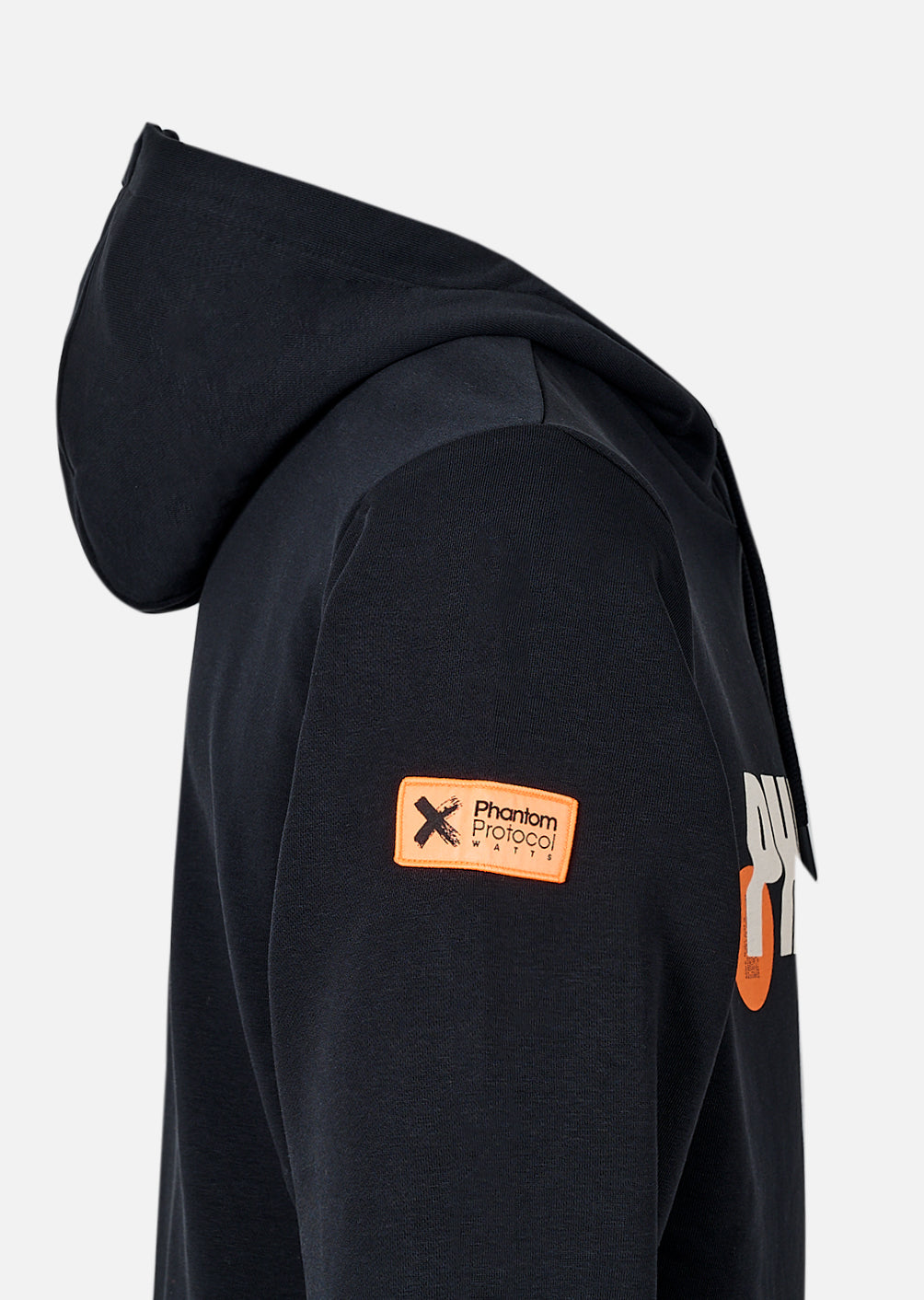 X-Falcons Hoodie - Black and Neon Orange