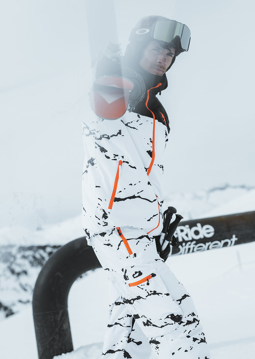 Veste de ski X-Gamma - Minimal Camo White