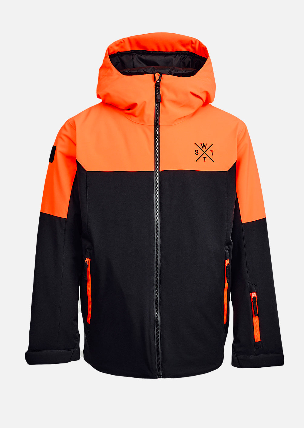Veste de ski X-Gamma - Noir et Orange Fluo