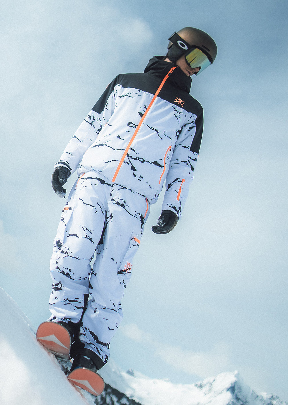 Pantalon de ski X-Grab - Minimal Camo White