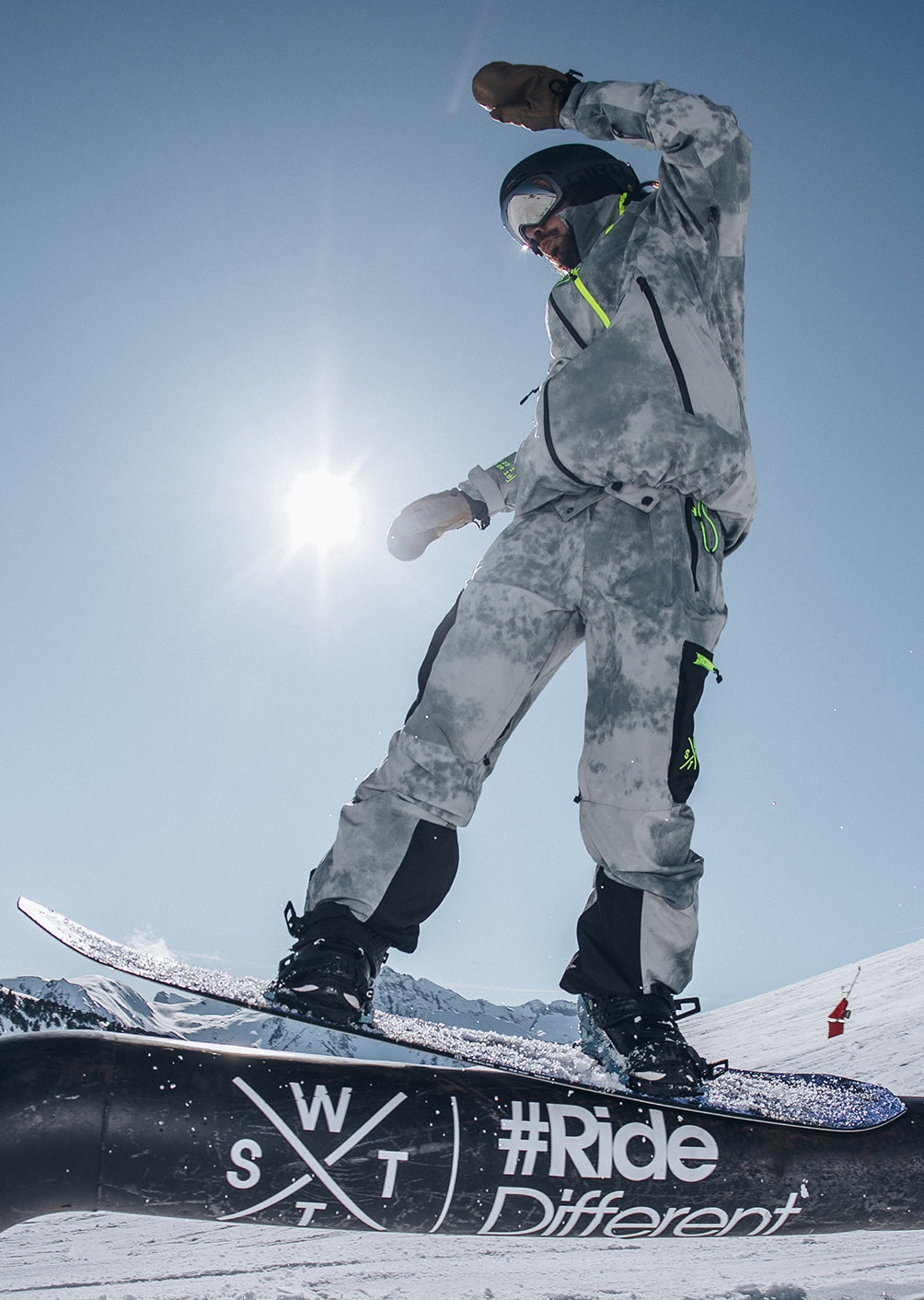 X-Grab Ski Pants - Acid Wash Limestone