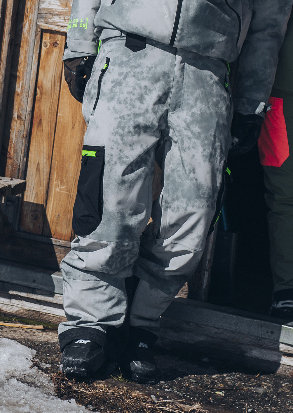 X-Grab Ski Pants - Acid Wash Limestone