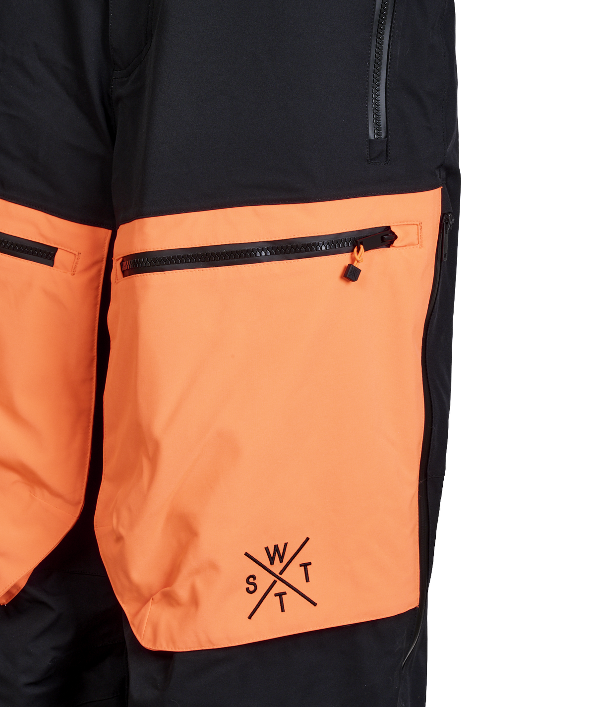 Pantalon de ski X-Gravity - Noir / Orange Fluo