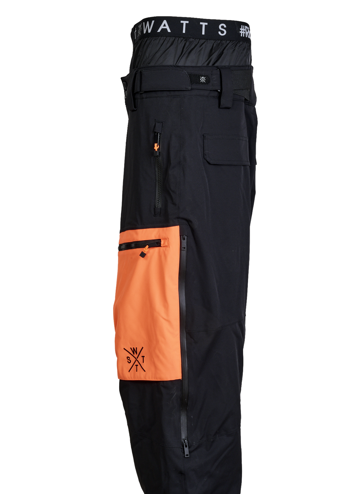 Pantalon de ski X-Gravity - Noir / Orange Fluo