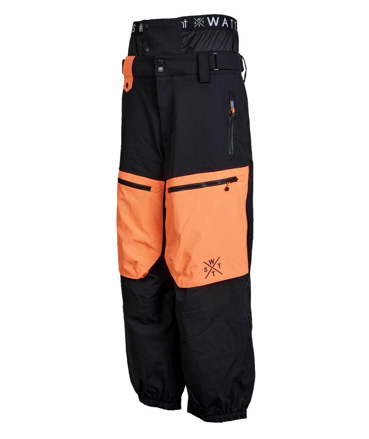 Pantalon de ski X-Gravity - Noir / Orange Fluo