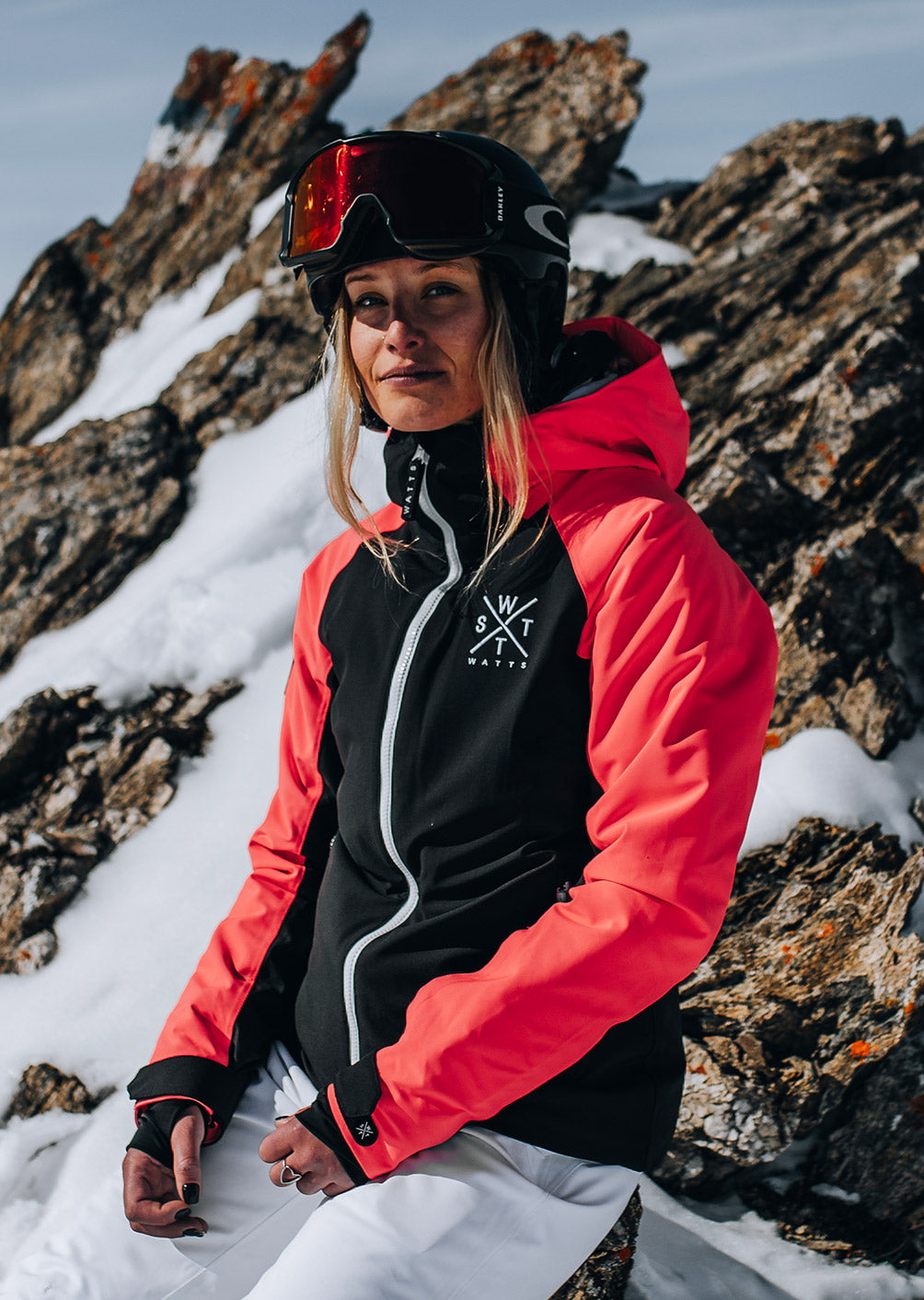 Veste de ski X-Ice - Noir et Rose Fluo