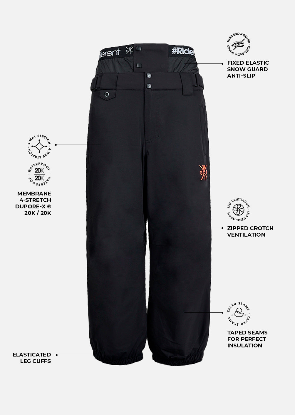 Skihose X-Japan – Schwarz
