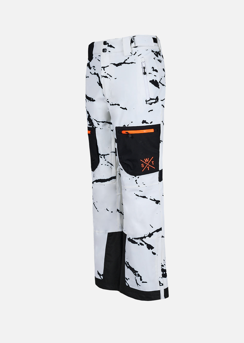 X-JIB Junior Ski Pants - White Camouflage