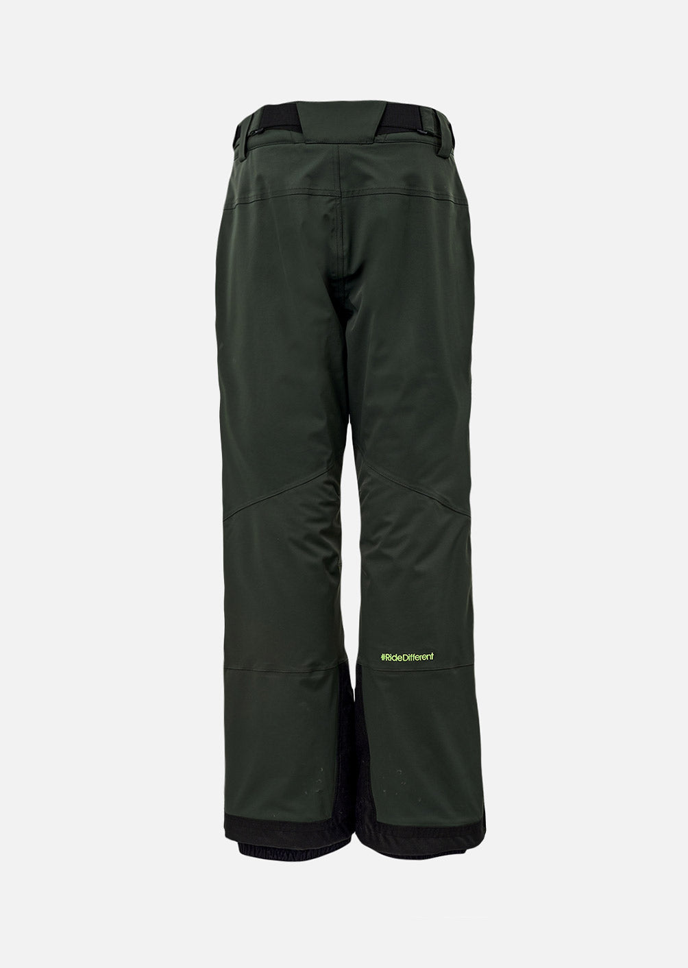 X-Jib Ski Pants - Dark Green and Fluorescent Green