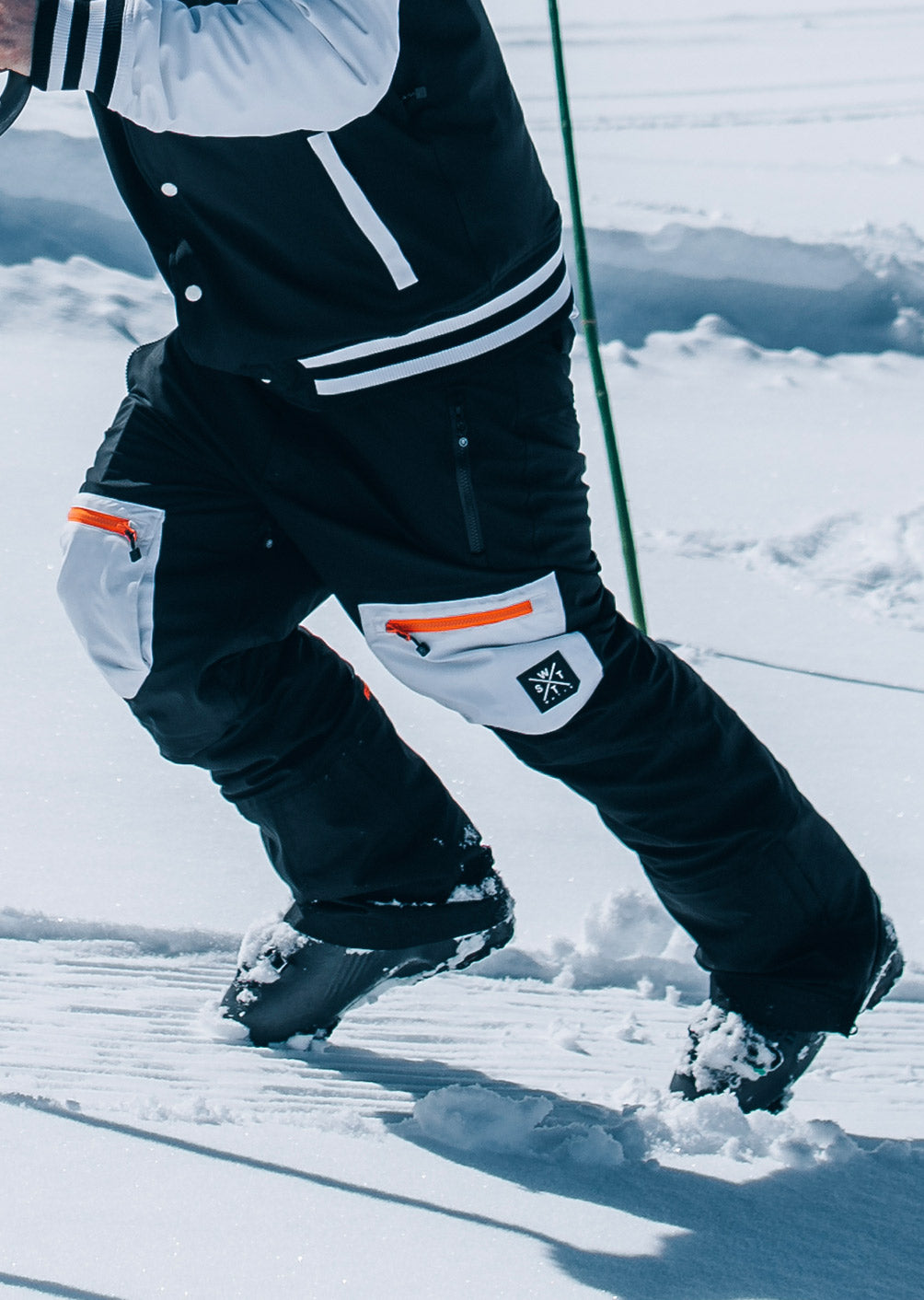 X Jib Ski Pants - Black and White
