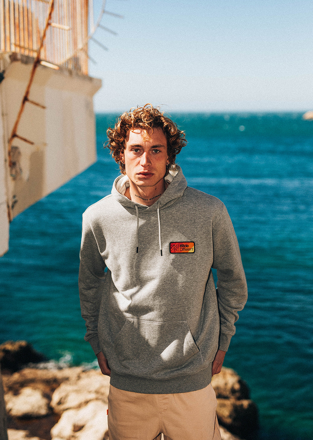 Sweat à capuche XMission - Medium Misty Grey