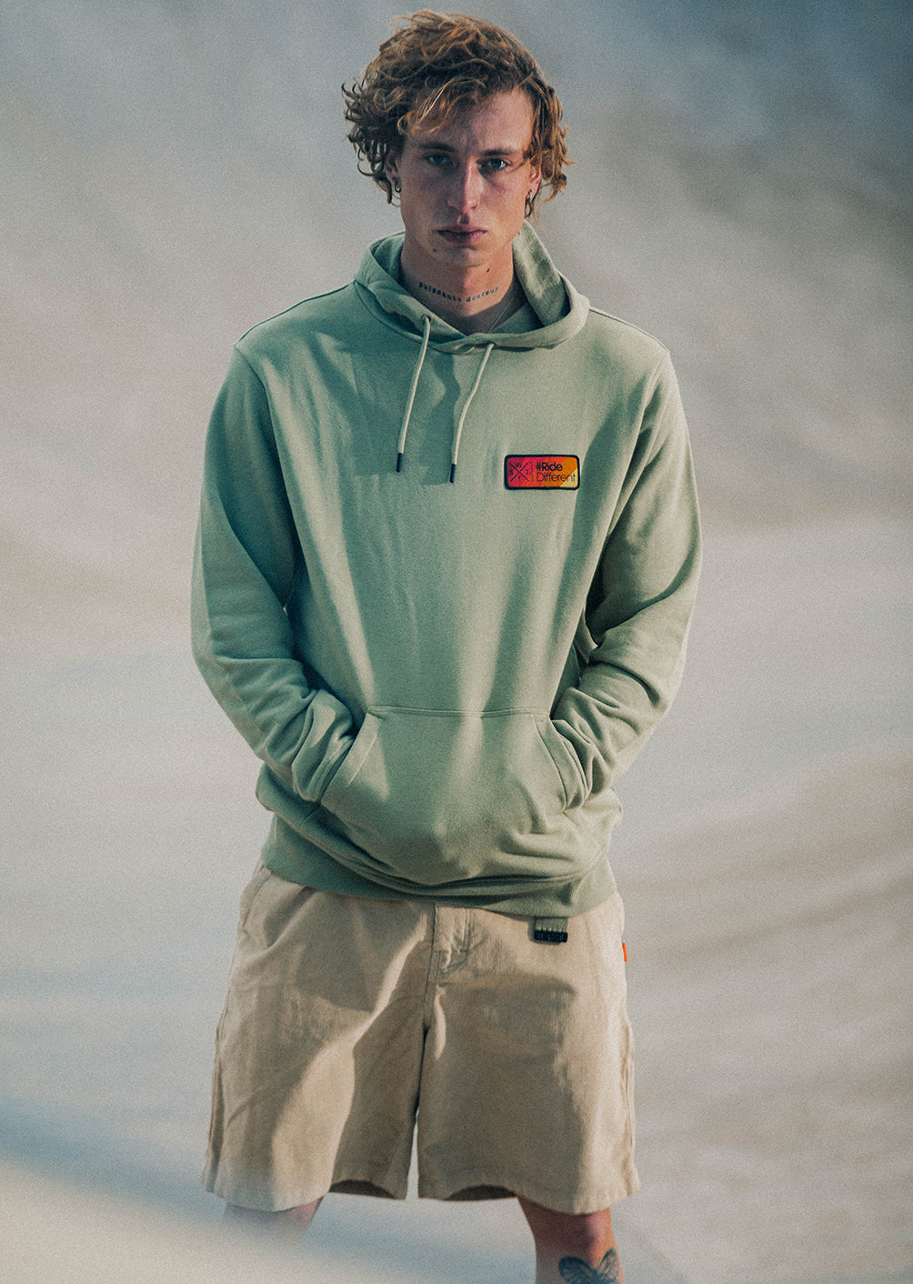 Sweat à capuche XMission - Olive
