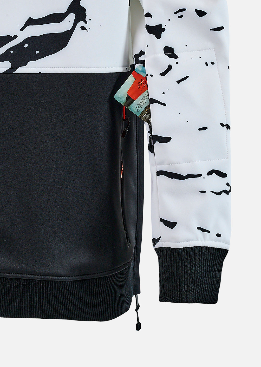 X-Motion Softshell Jacket - White / Black Camouflage