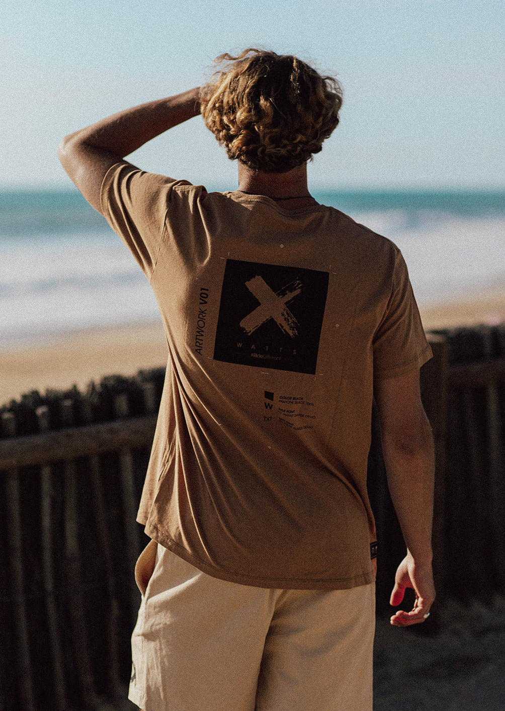T-shirt X-Pantone - Marron Tabac