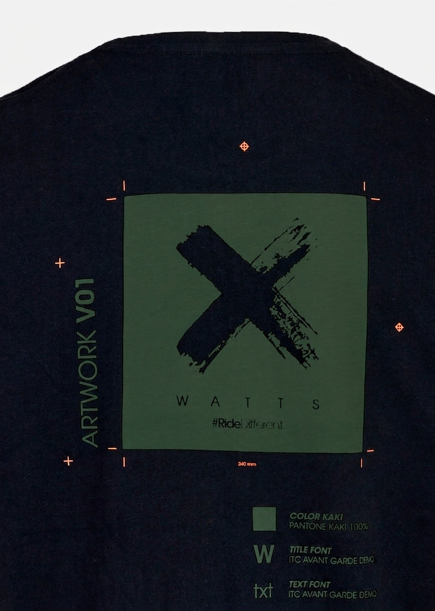 XPantone T-shirt - Full Black
