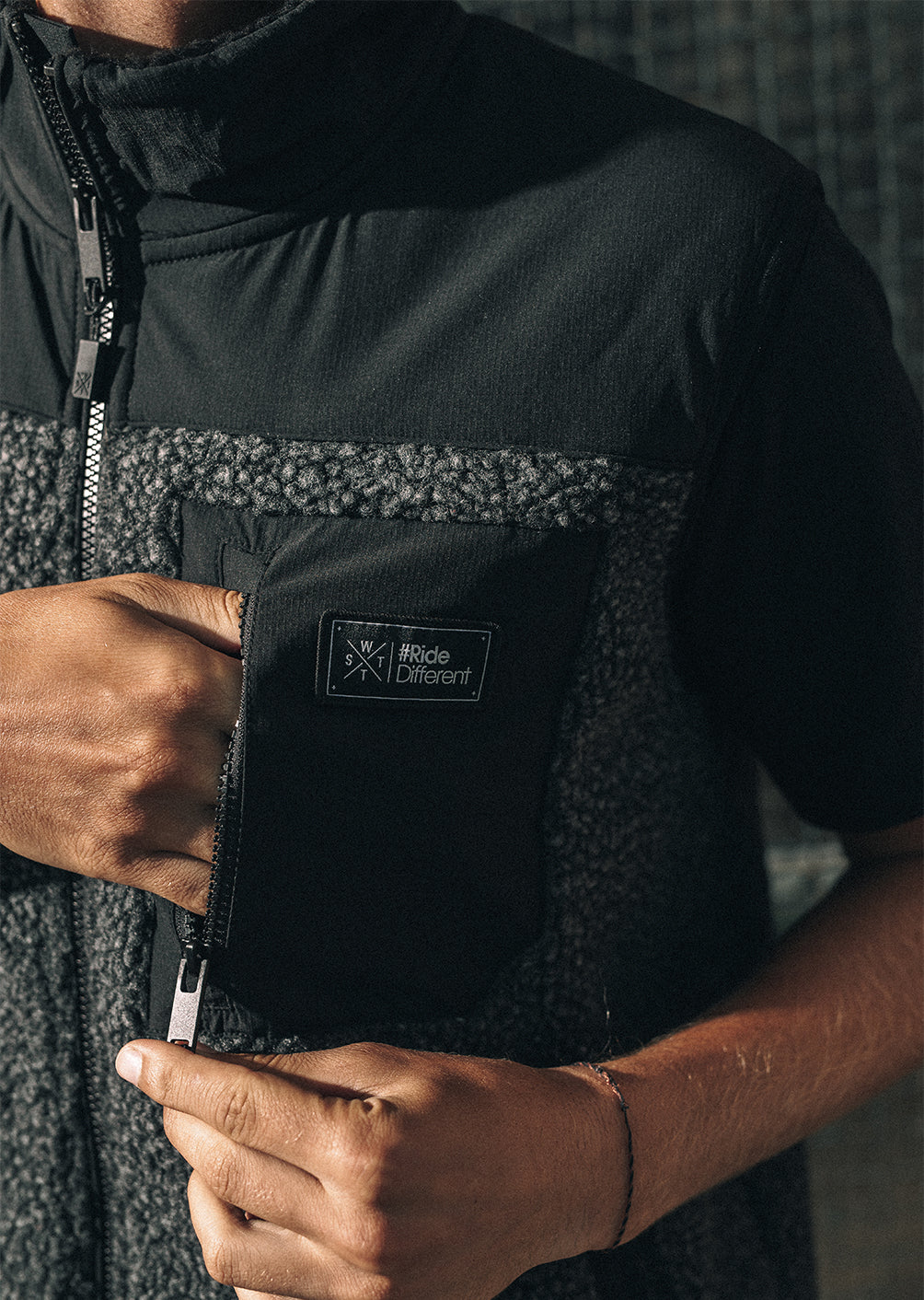 Veste polaire sans manches X-Raw - Full Black