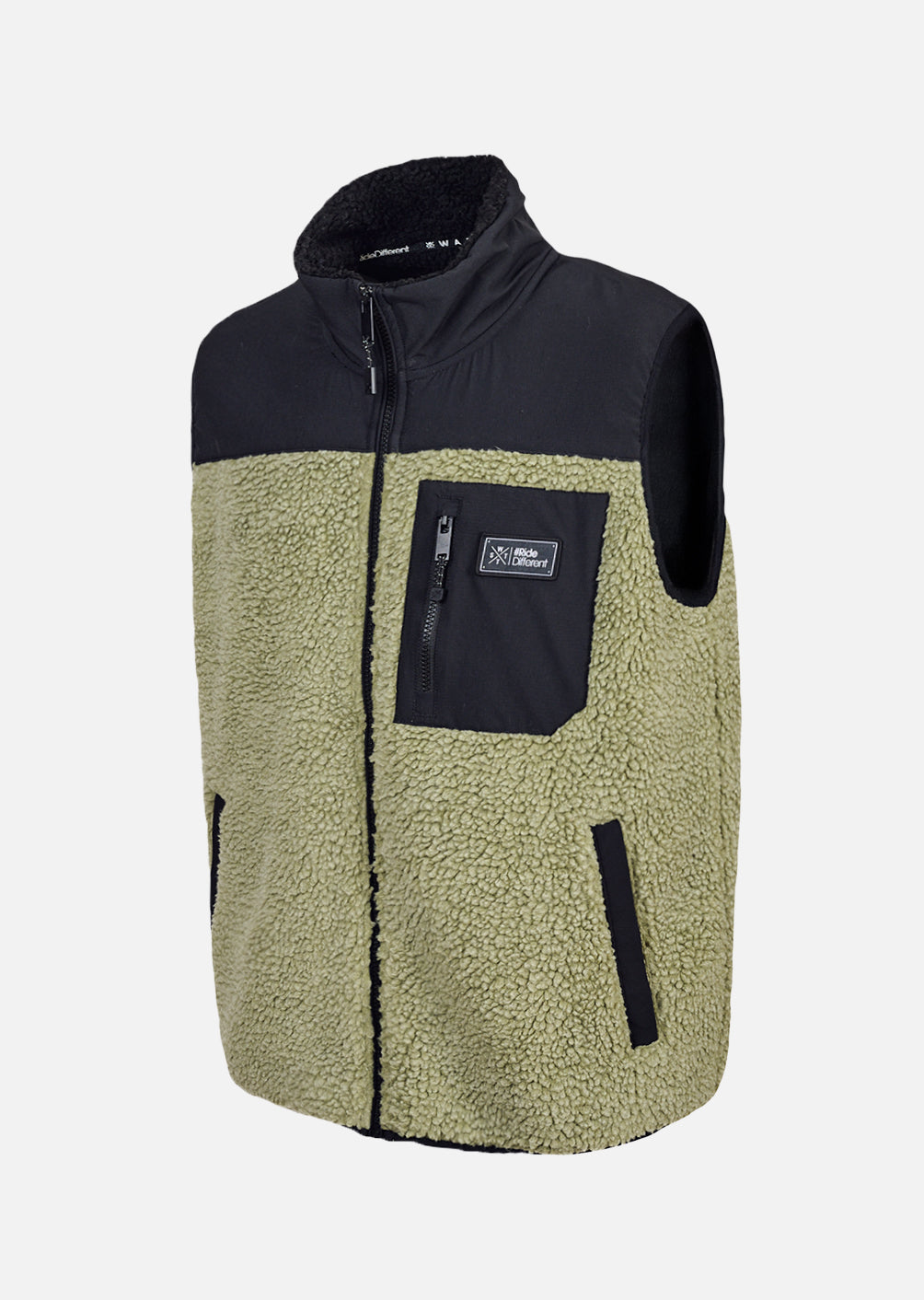 Veste polaire sans manches X-Raw - Olive